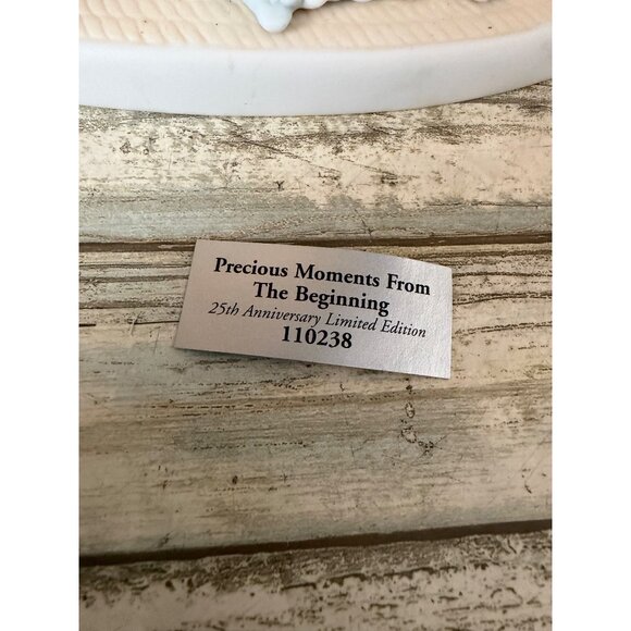 Precious Moments From the Beginning 25th Anniversary Ltd Ed Figurine 2002 No Box - Picture 3 of 16